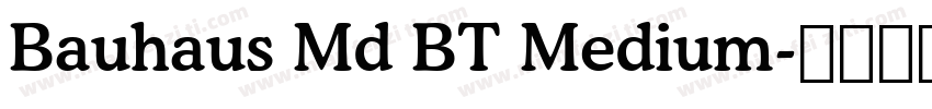 Bauhaus Md BT Medium字体转换